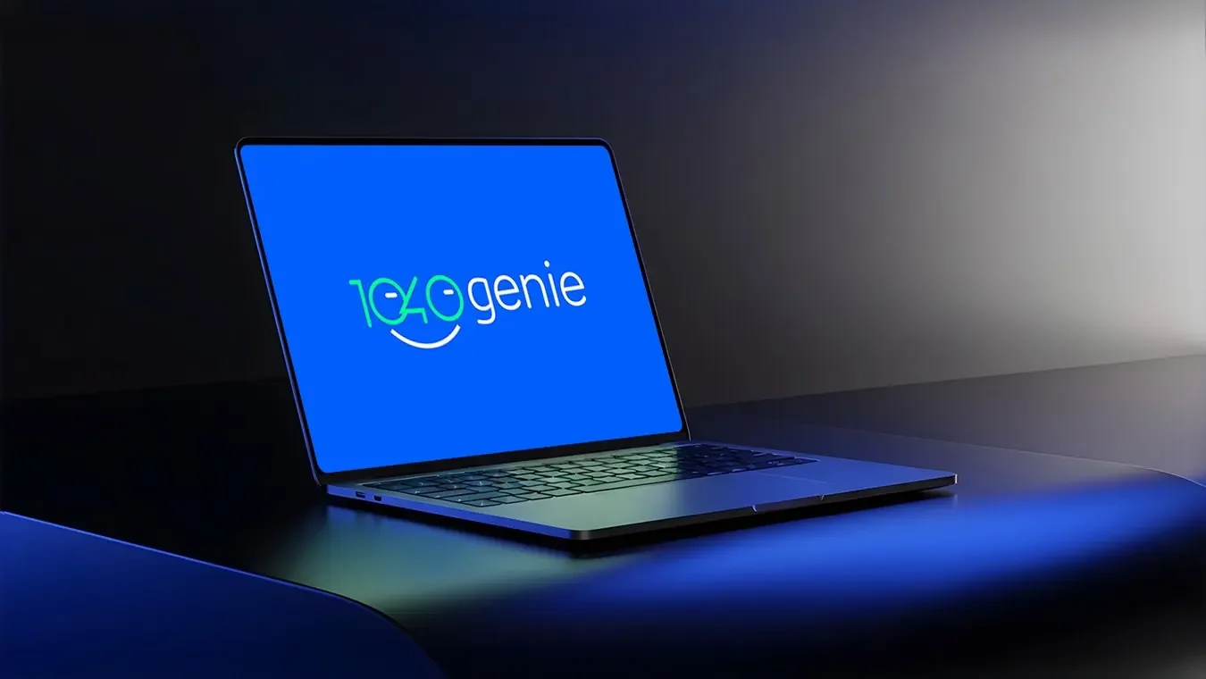 Marca 1040 Genie presentada en un dispositivo.