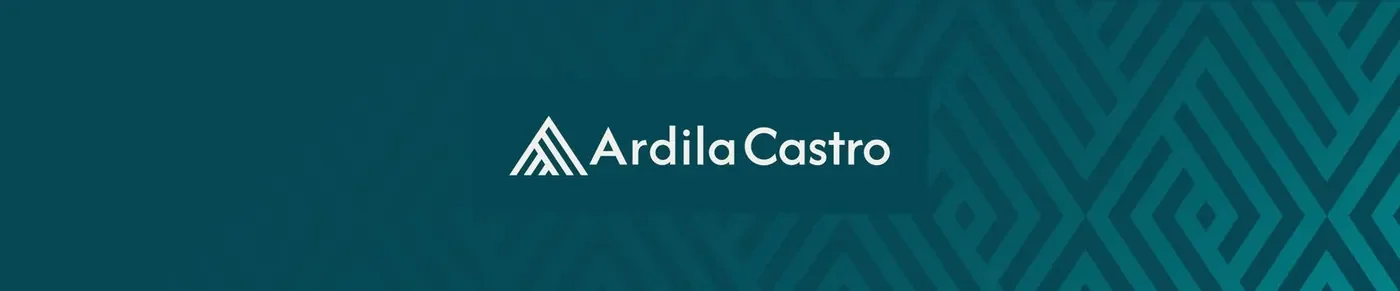 Logotipo y patrón topográfico de Ardila Castro.