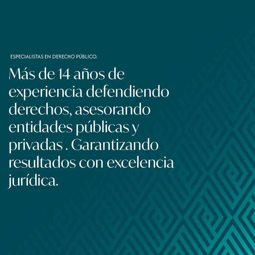 Pieza editorial para comunicar experiencia jurídica.