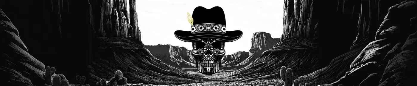 Ilustración panorámica del territorio western.