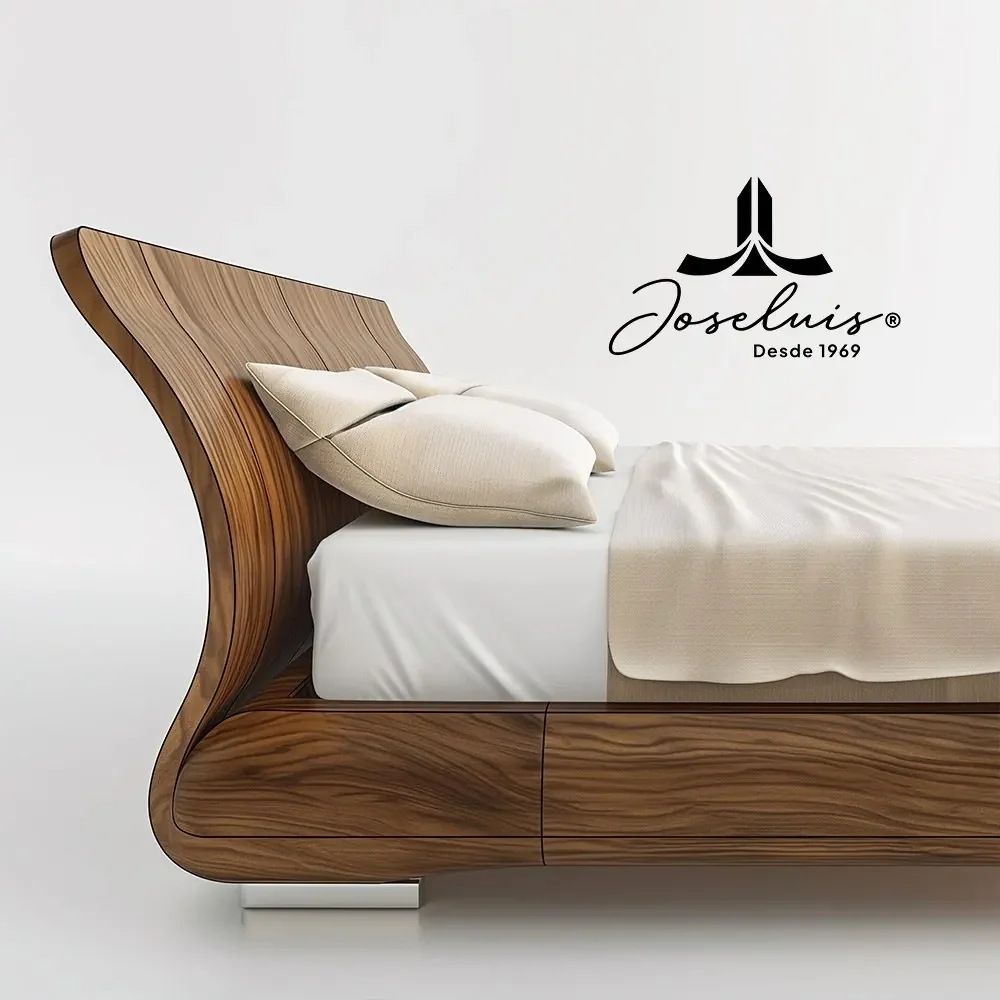 Mueble de dormitorio dentro de la presentación de producto.