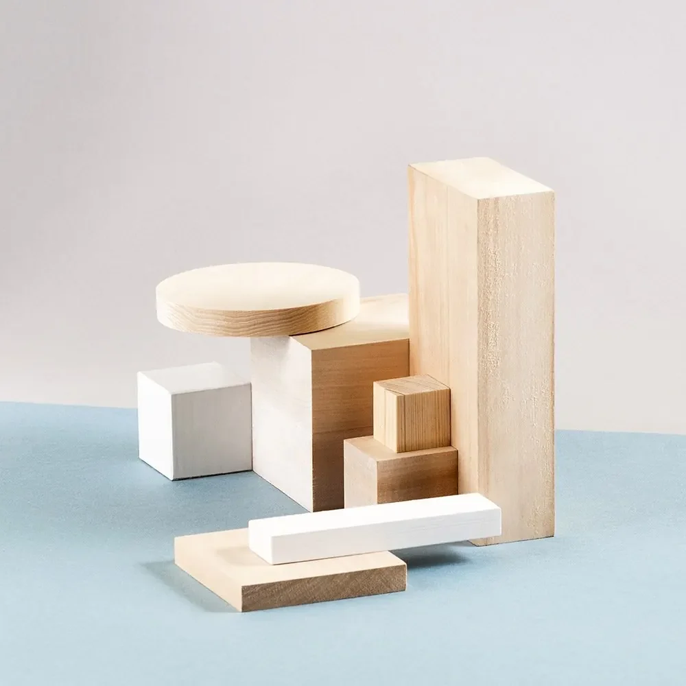 Composición de materiales y formas del sistema.